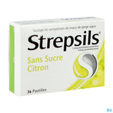 Strepsils S/sucre Citron Past 36